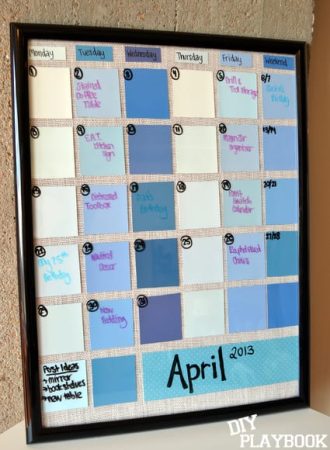 How to Make a Paint Swatch Calendar