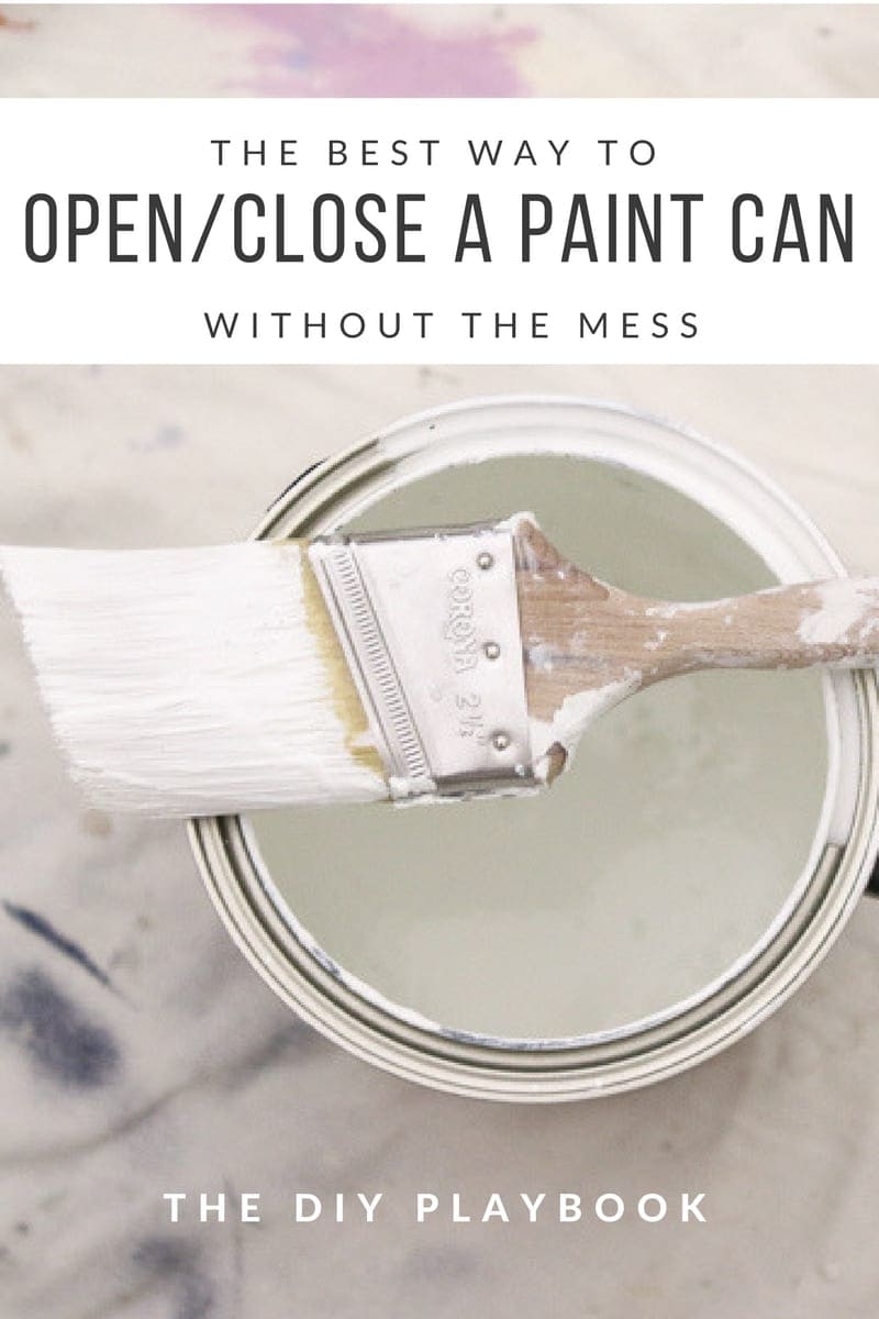 How to Open/Close a Paint Can Mess Free