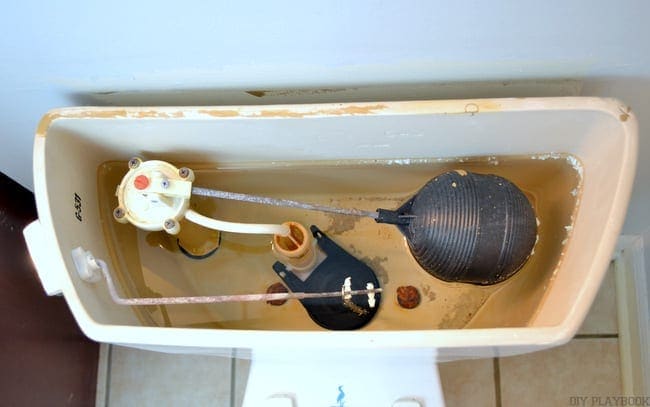You have to take the lid off of your toilet tank to do this job. Have you ever seen the inside of a toilet tank? 