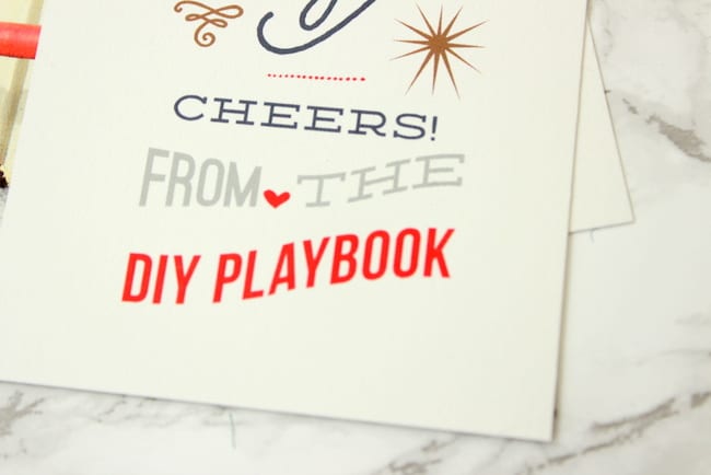 DIY Playbook Christmas Card