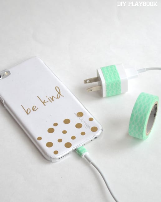 Update your charger with Washi tape!