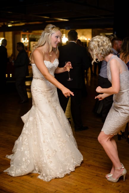 Dancing with the bride at a wedding is always a good time.