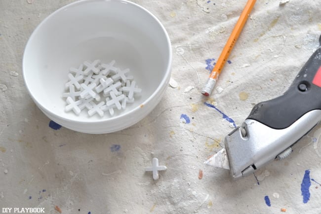 These tile separators are great for DIY projects. 
