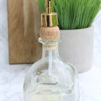 This patron bottle make a great soap dispenser as a gift for your dad.