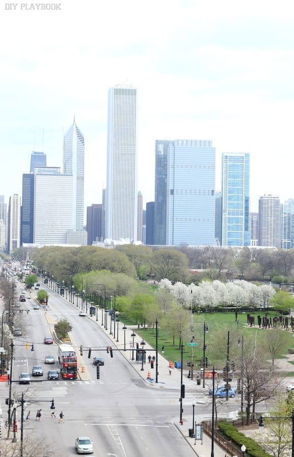 We love Maggie's awesome view of Chicago's Michigan Avenue!