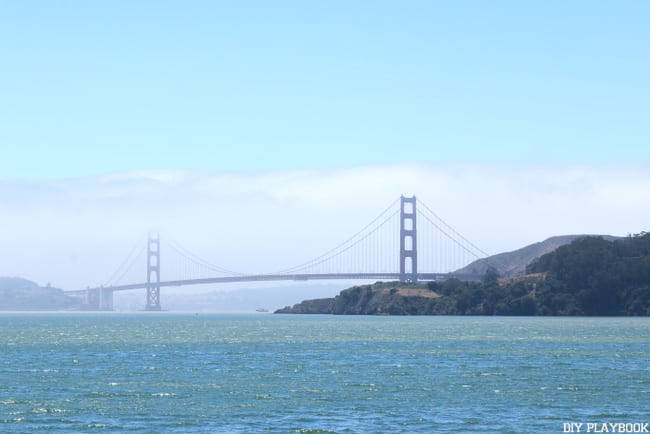 San Francisco Bay and the Golden Gate Bridge - Seattle to San Francisco road trip.