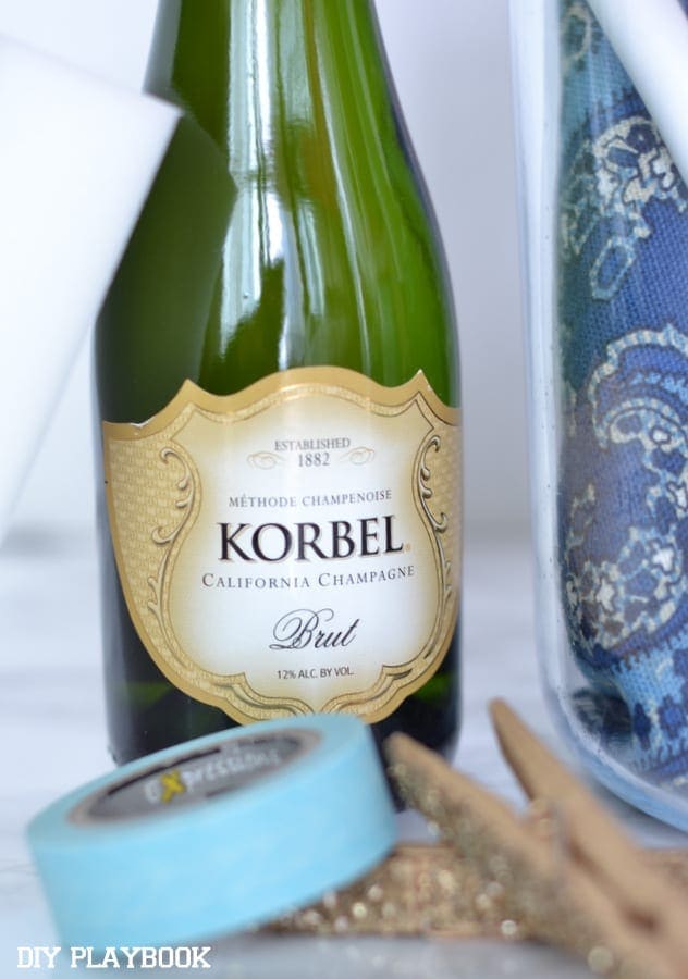mini-champagne bottles are a great part of any housewarming gift!