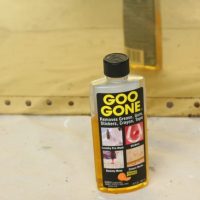 I used Goo Gone to remove an old price tag on the trunk.