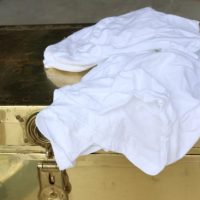 Old t-shirts make great rags for projects like refinishing furniture!