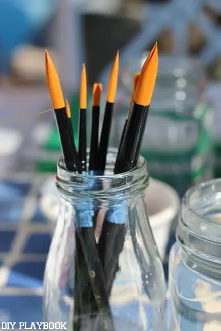 Paint brushes for crafts at the Michaels Maker Summit