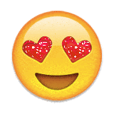 heart eyes emoji gif