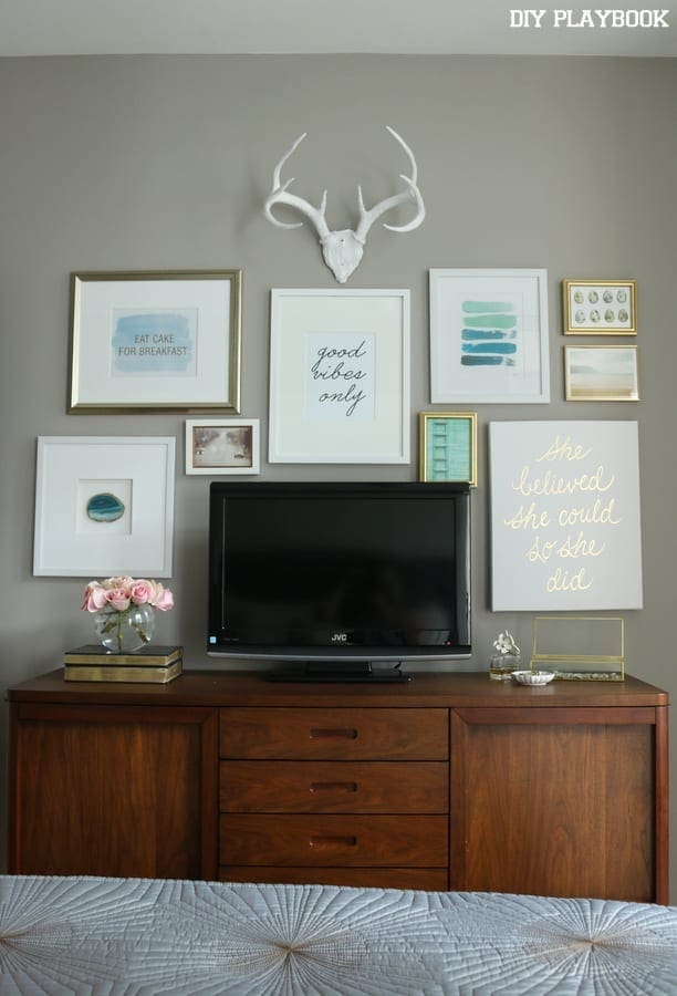 How to Build a Gallery Wall around a TV | DIY Playbook