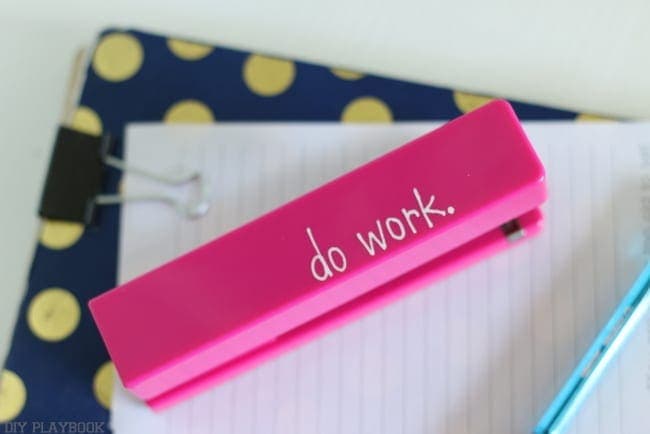 Customized office supplies adds a fun personal touch to your office