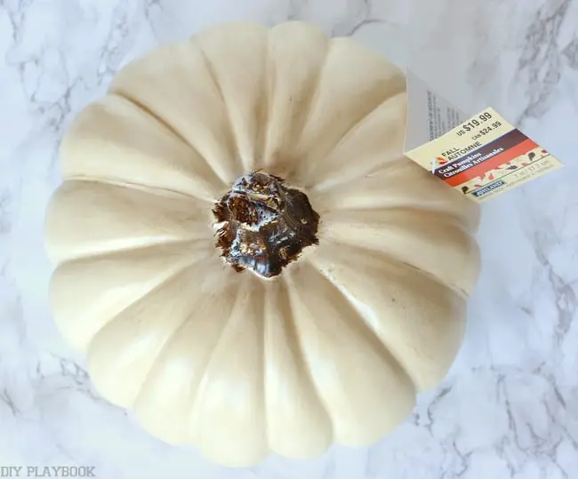 We used this Craft Pumpkin from Michaels for our DIY Donut Pumpkin Painting
