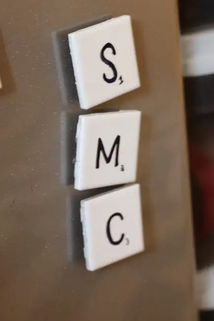 These magnetic fridge tiles are perfect for leaving notes.