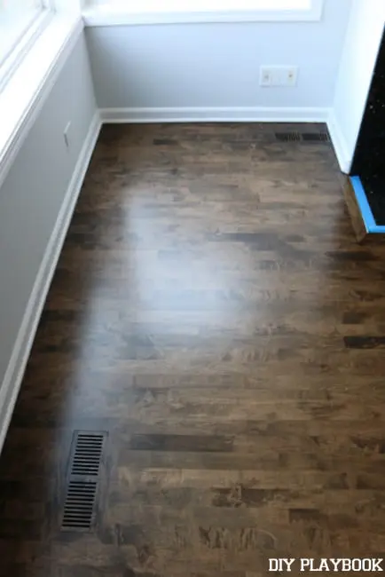 Before After Stain Hardwood Floors, How To Stain Hardwood Floors Diy