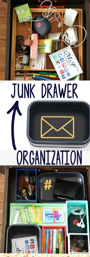 Use these tips to organize your junk drawer. 