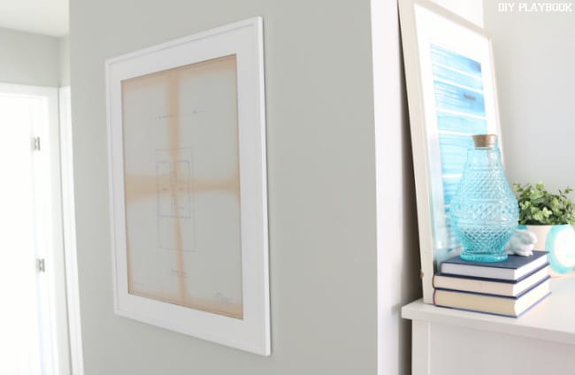 Wall Art Augusta Blueprint: Framed Home Blueprint Art | DIY Playbook