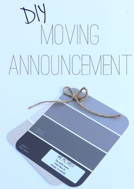 There are so many ways to announce your move. Here are a couple of ideas for new-home announcements!