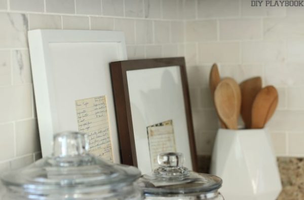Framed Recipe Cards to Display in the Kitchen | The DIY Playbook