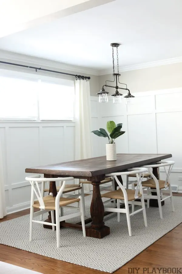 Dining Room Board and Batten Reveal 