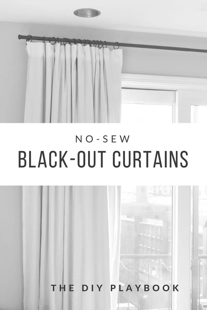 DIY No-Sew Black-Out Curtains