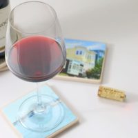 DIY Drink Coasters for Wine Glasses