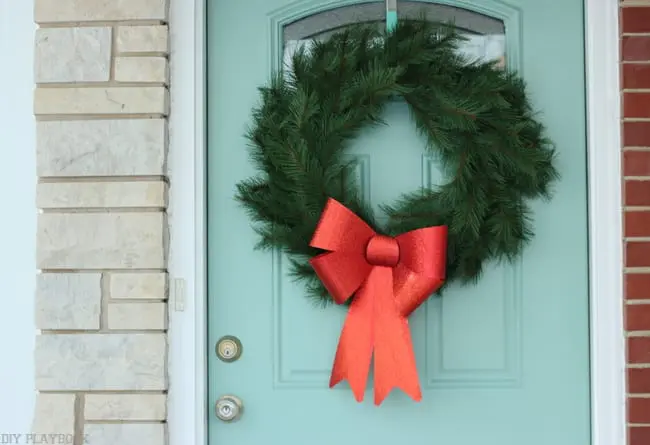 Christmas Wreath Door