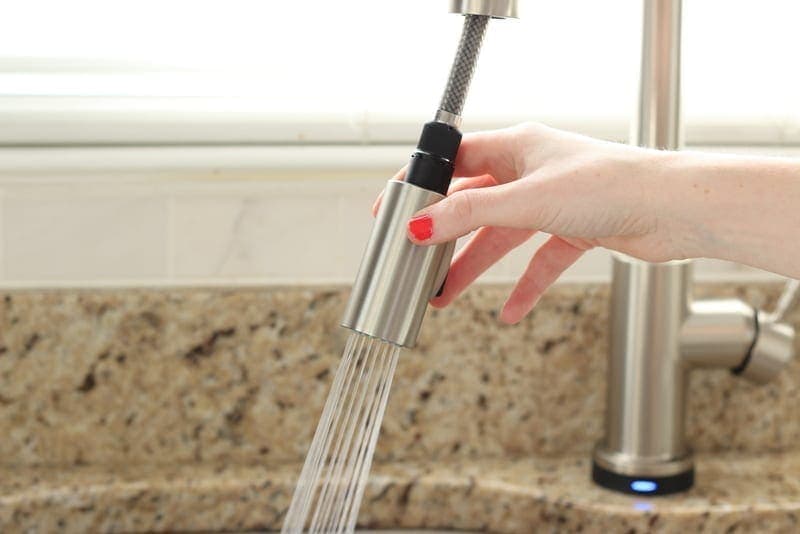 Updated touchless faucet
