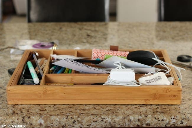 A simple organization system to keep your drawers organized will save stress. 