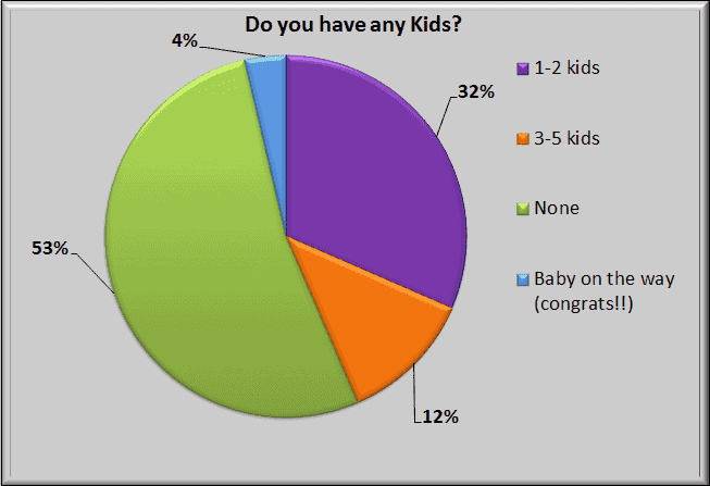 Surveys show the majority of people who read DIY Playbook have no kids. 