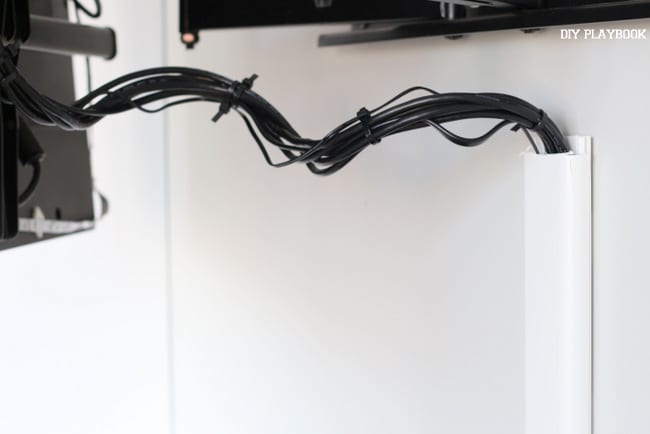 Organize Your Wires with a cord cover. 