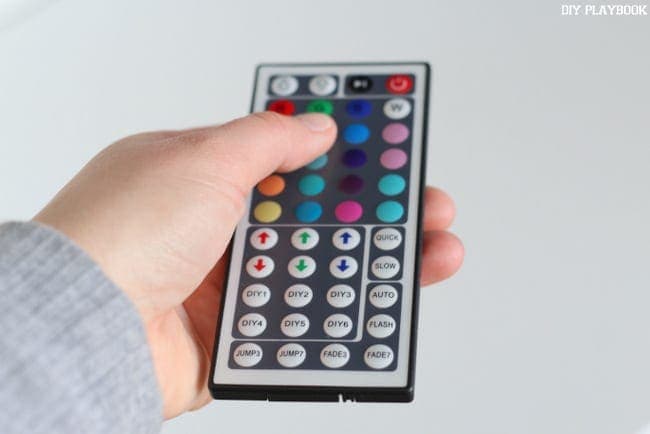 Use the remote to control the lights and choose your favorite colors!