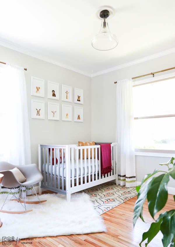 Keep your theme relaxed and focused on a style rather than one object is a suggestion of first 5 steps to plan a nursery.