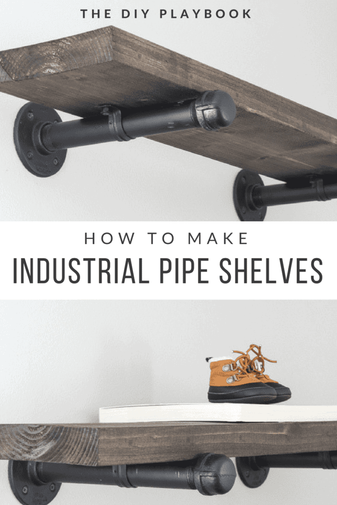 How To Build Diy Industrial Galvanized Pipe Shelves The Playbook - Pipe Shelf Brackets Diy