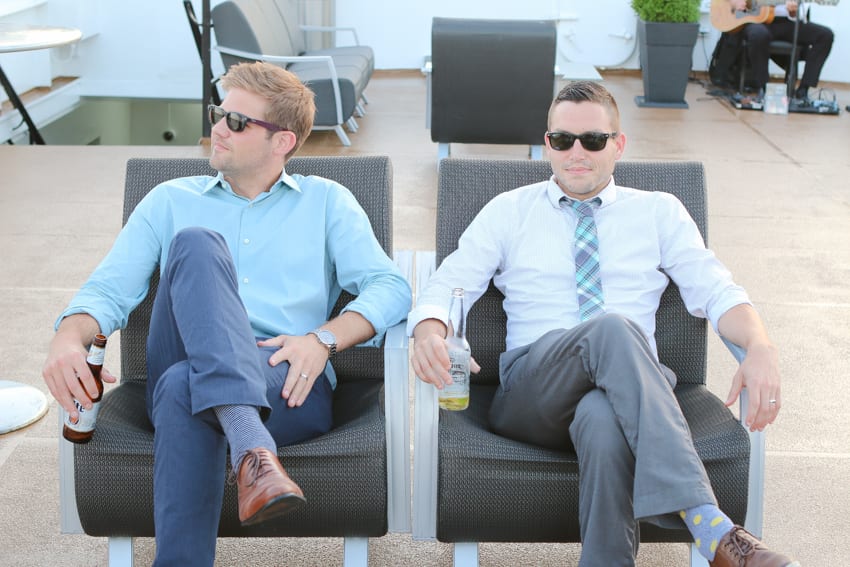 the guys of DIY playbook looking good while relaxing at the pier