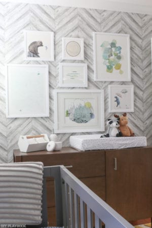 Baby Safe Gallery Wall in the Nursery
