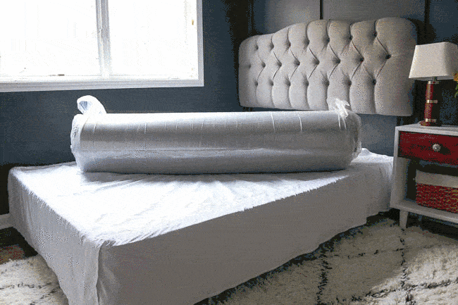 Unpacking the gel mattress