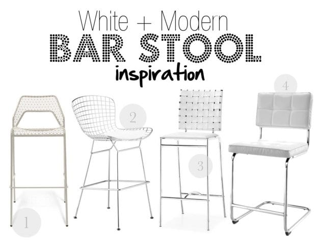 Bar stool inspiration selections. 
