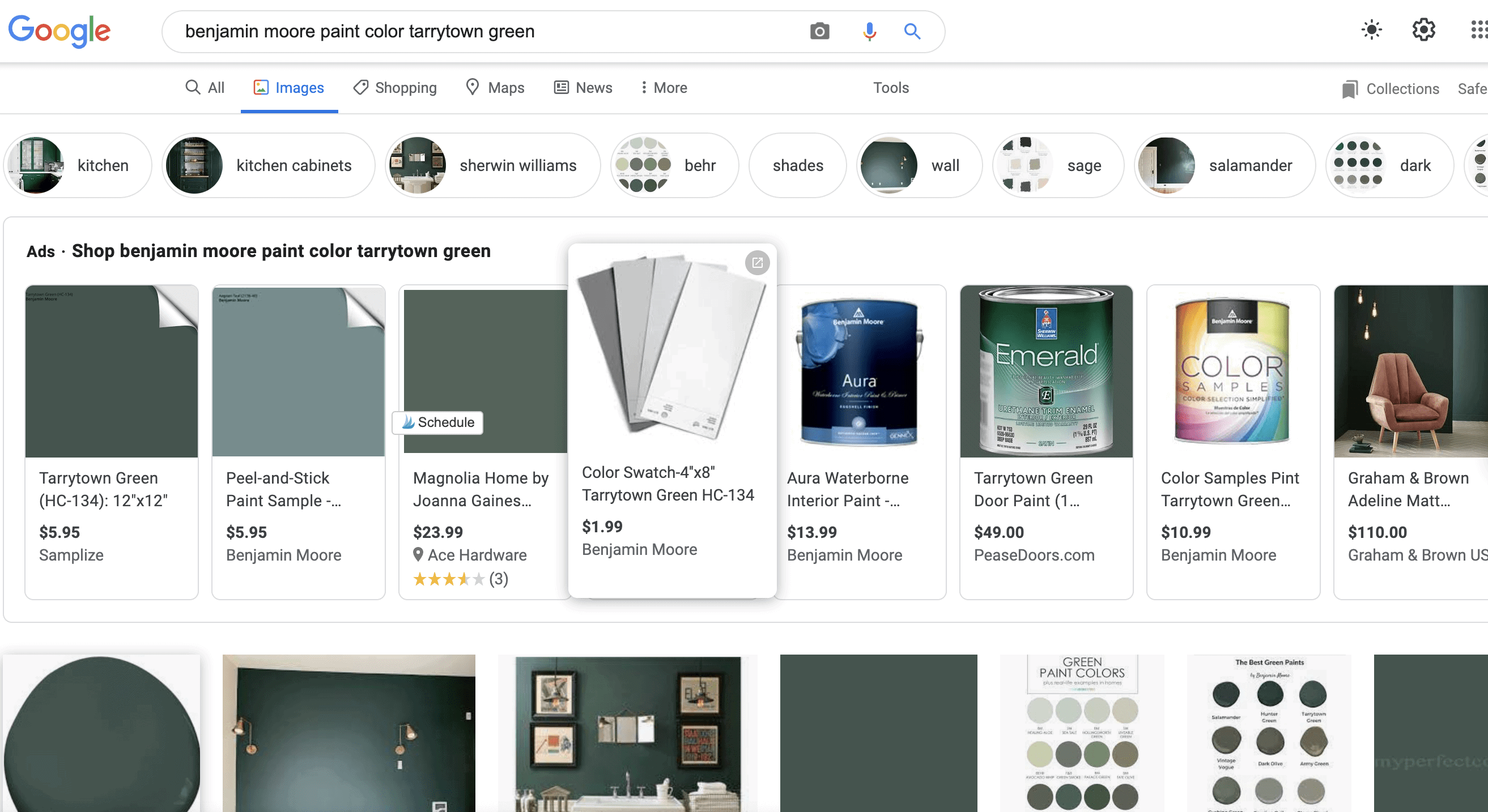 searching for a paint color