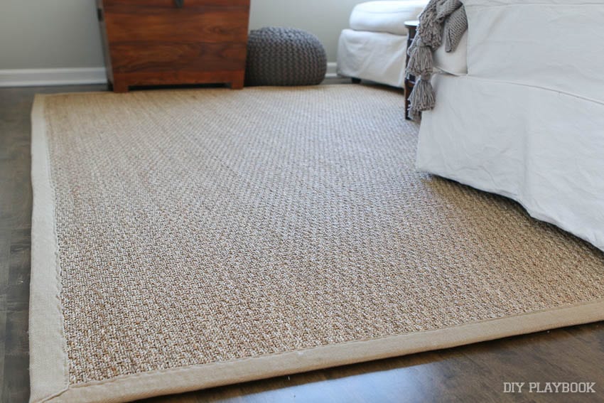 This sea grass rug is versatile and gorgeous