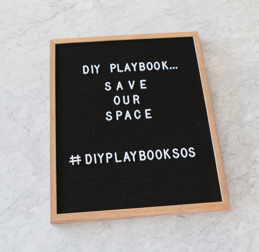 DIY Playbook save our space design dilemma series. 