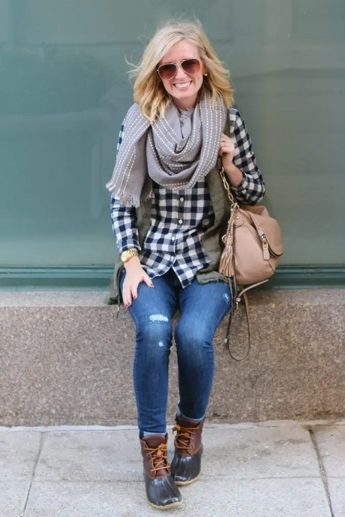 bridget-fall-plaid-vest-boots-jeans-casual-fashion-2
