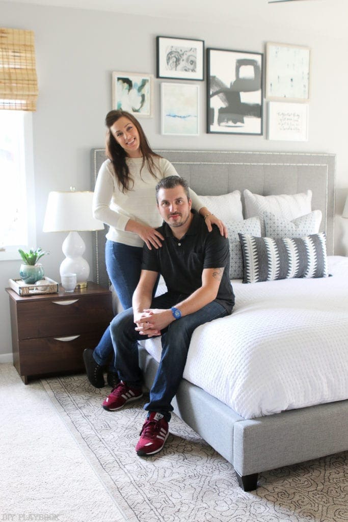 Mike and April in their new bedroom
