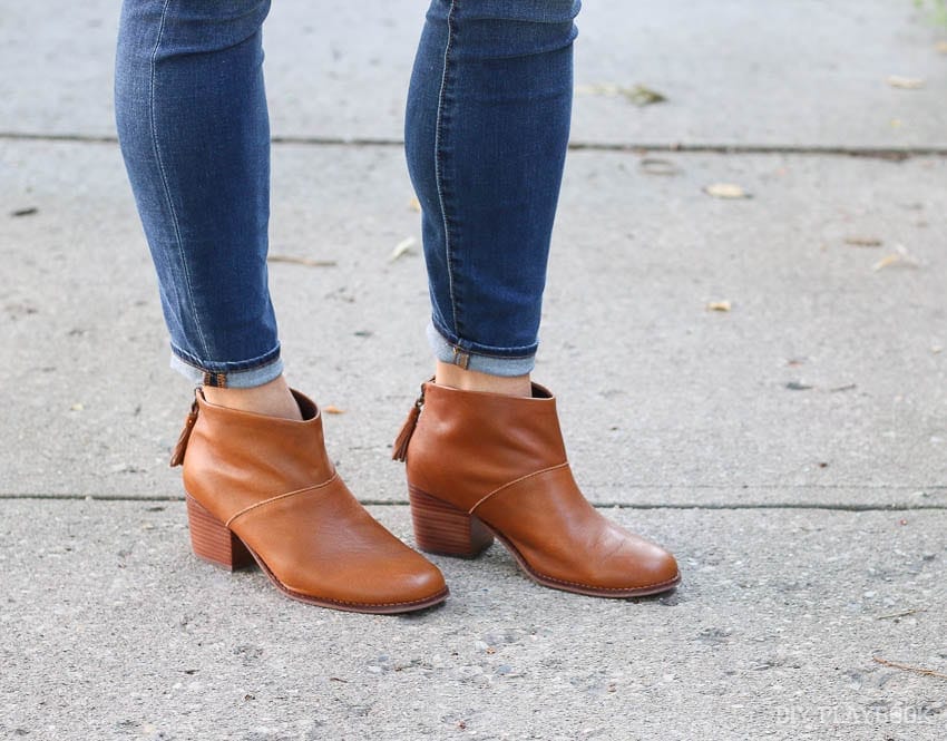 Goes great with jeans: TOMS booties | DIY Playbook