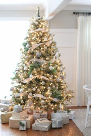 Neutral Buffalo Check Christmas Tree