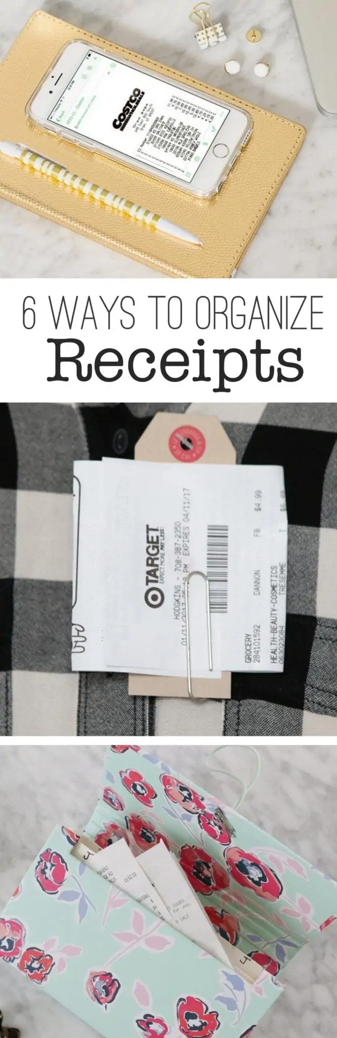 6 ways to organize receipts