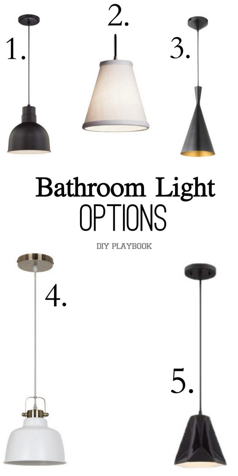 Contemporary Pendant Lights in our Master Bathroom | The DIY Playbook