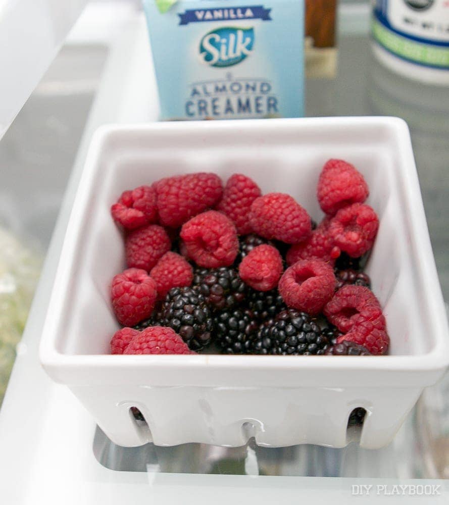 Wash and store your berries and grapes in easy to reach containers for quick snacking.
