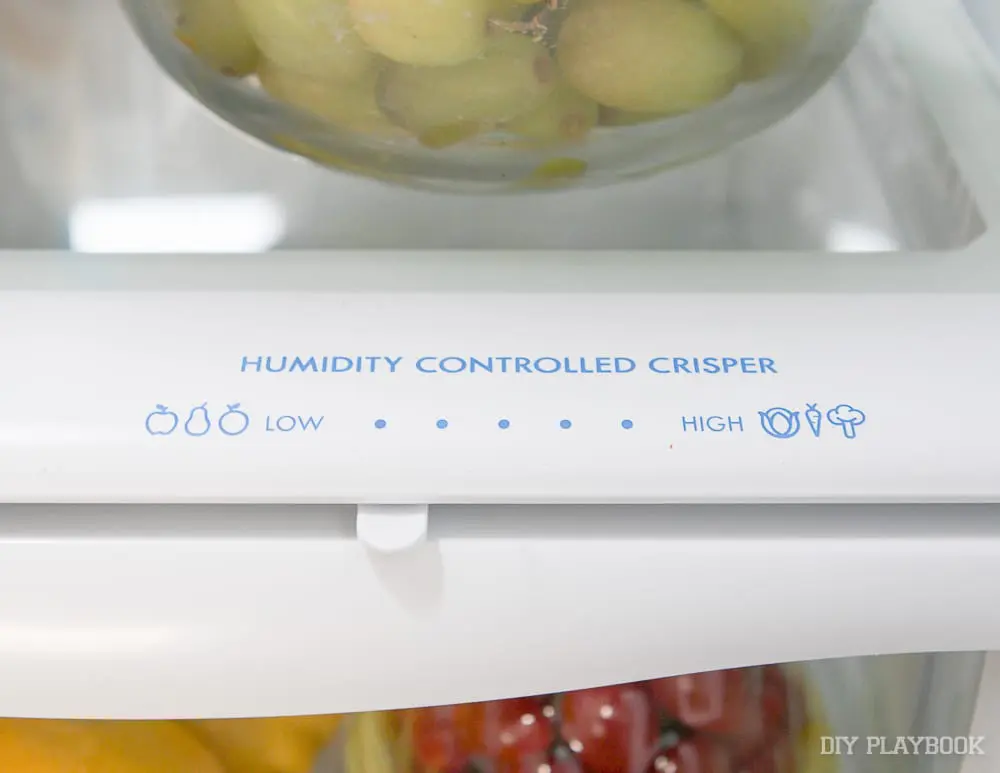 Your fruit will taste best when kept on the low humidity side of your crisper.